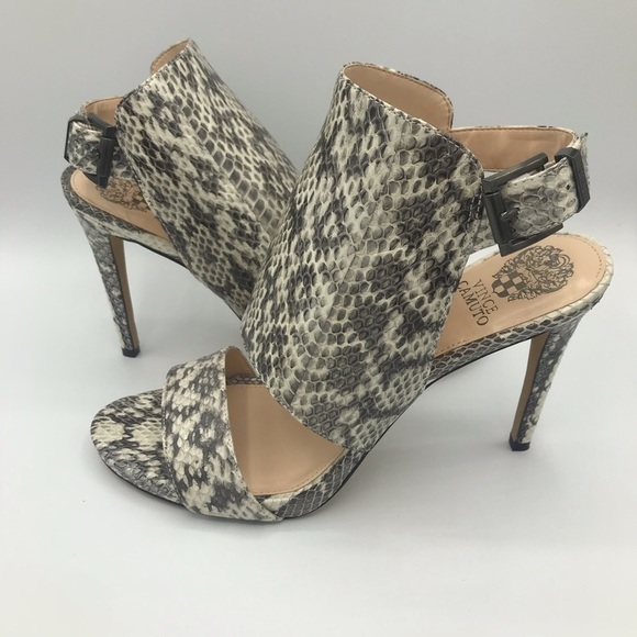 VINCE CAMUTO VANDY Snakeskin Heels - Picture 3 of 9